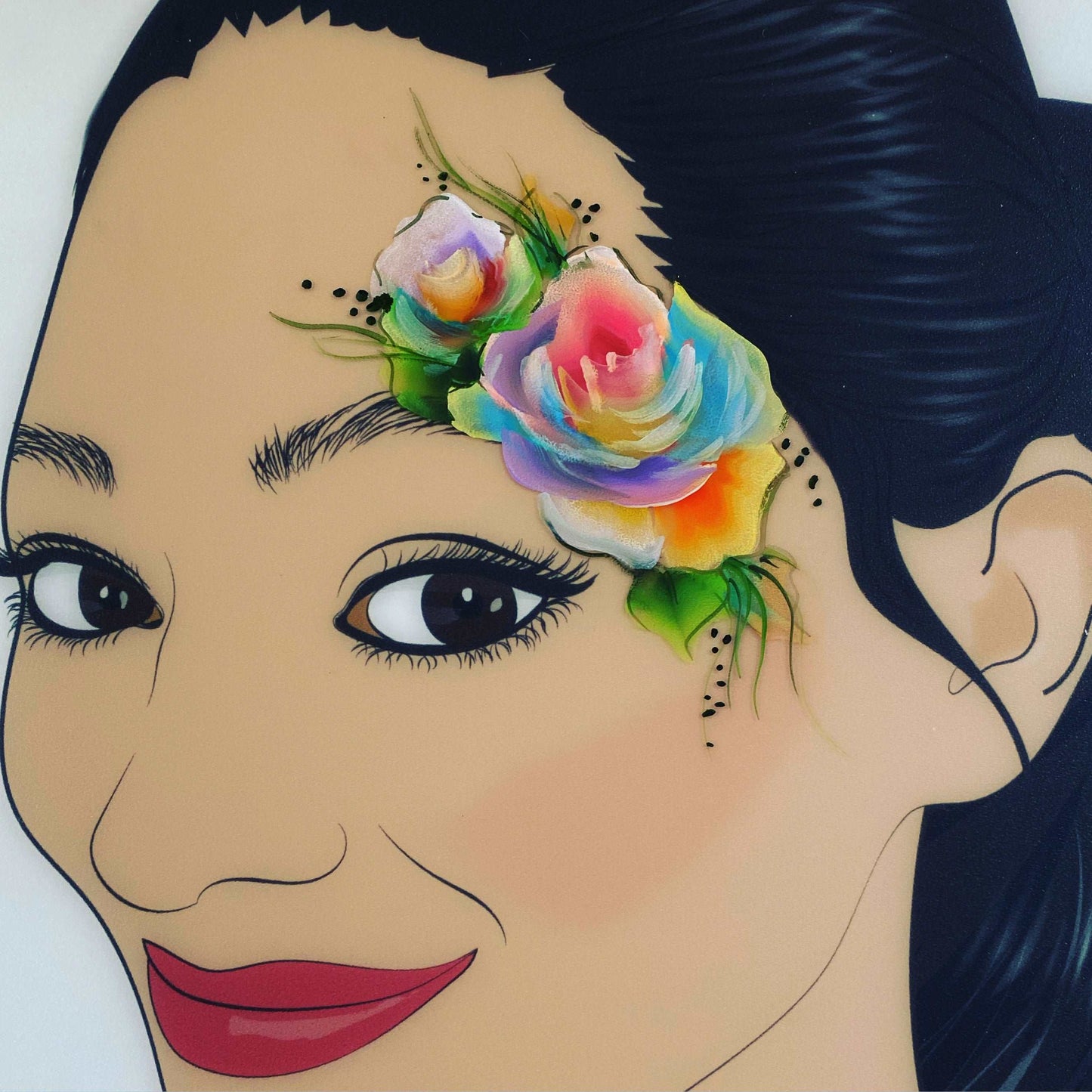 A3 Double Face Daisy 3D Side Facing (left and Right) Practice & Display Board by Sally-Ann Lynch Training Tried & Tested