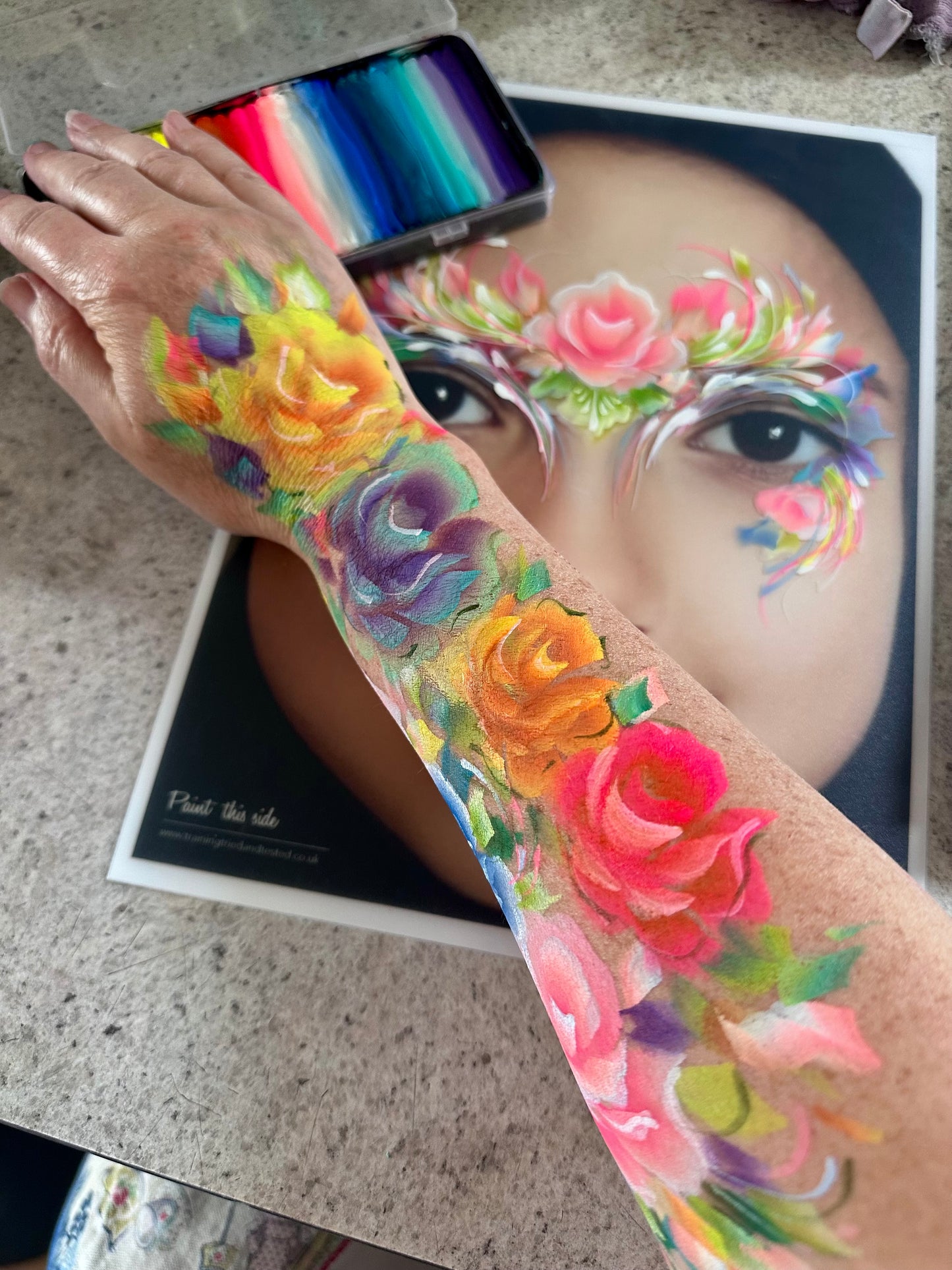 Idyllic Onestroke face painting palette