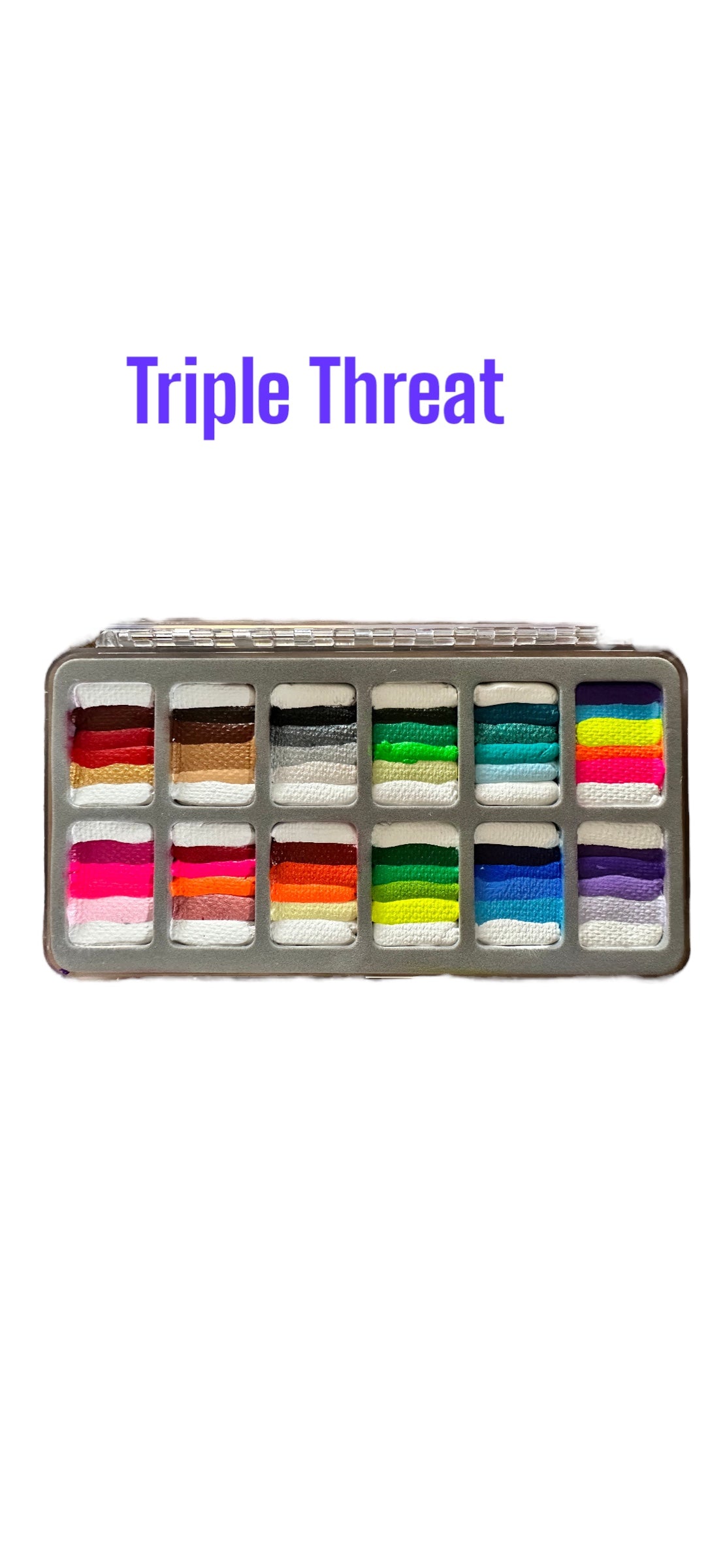 Triple Threat 2 - Double Dip Bespoke Face Paint Palette