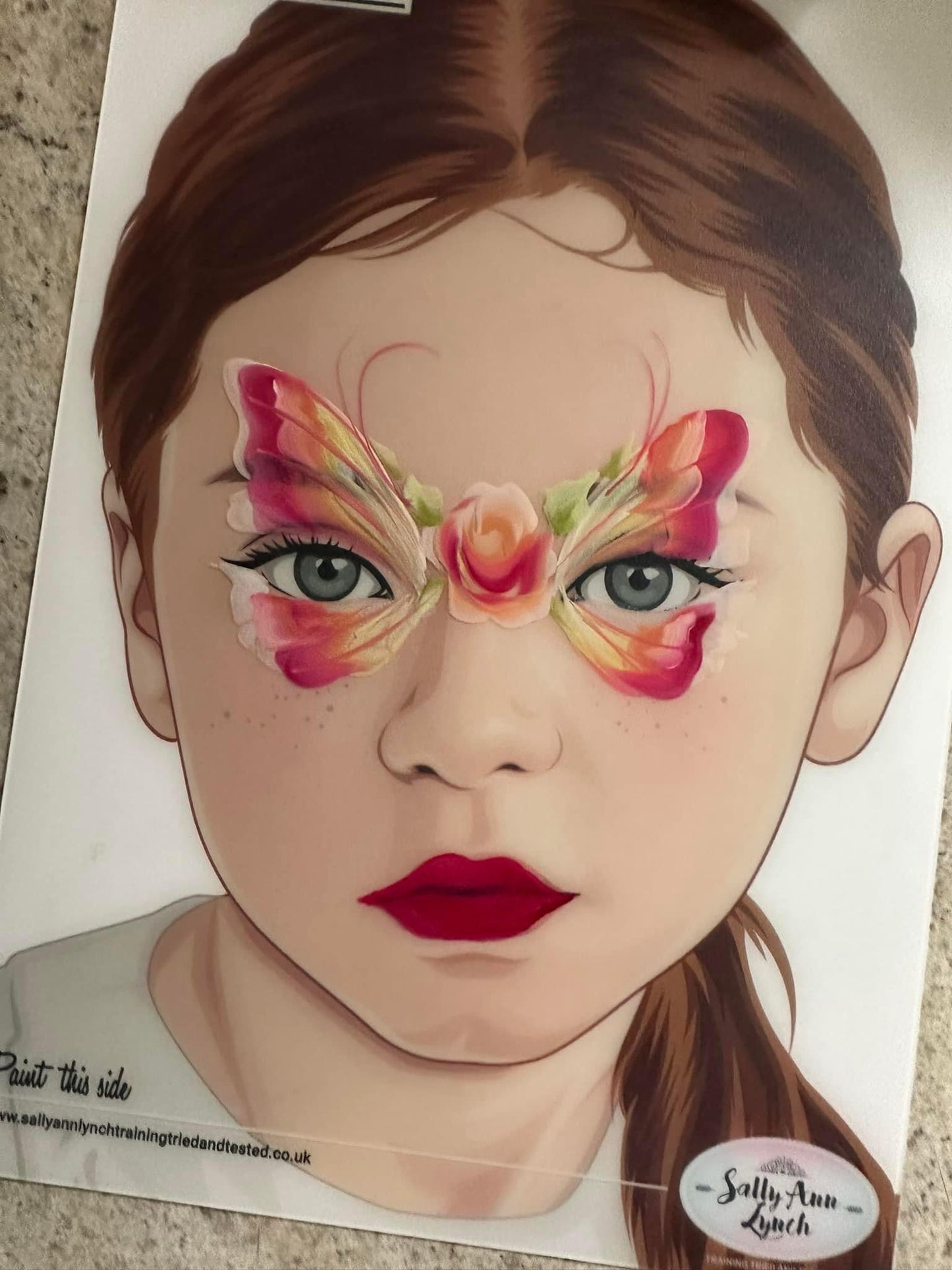 A4 ANNABELLE PRACTICE FACE PAINTING BOARD By Sally-Ann Lynch