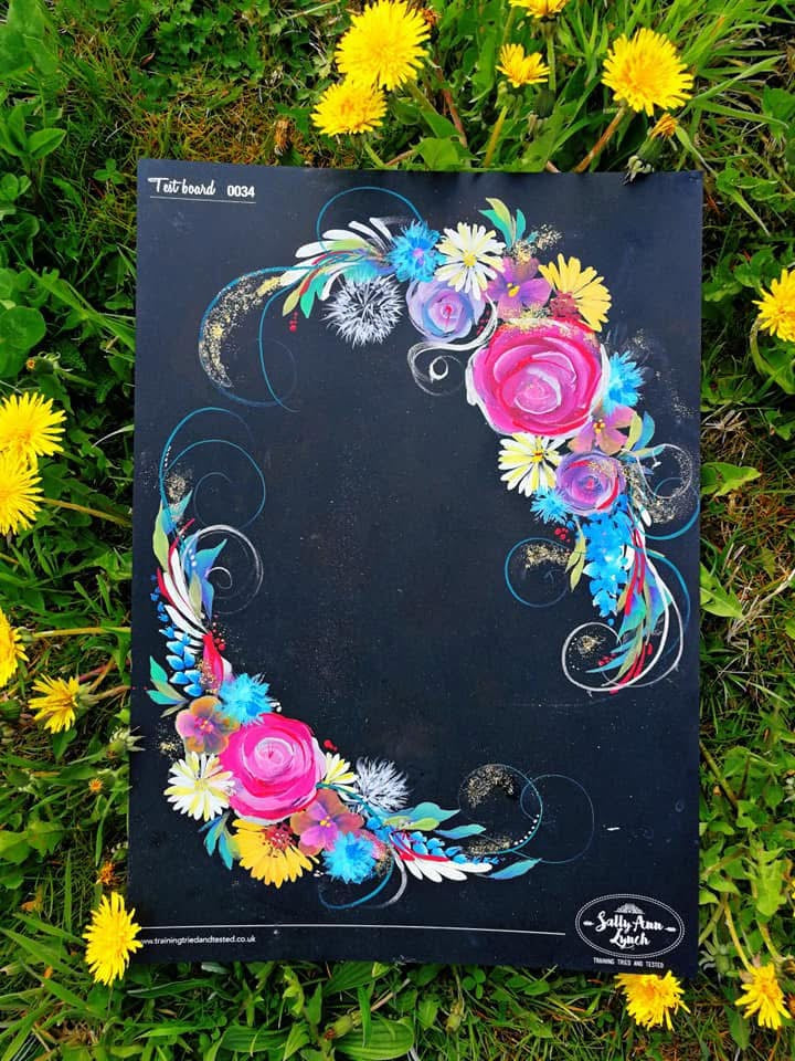 A4 Blackboard Practice & Display Face Painting Board by Sally-Ann Lynch