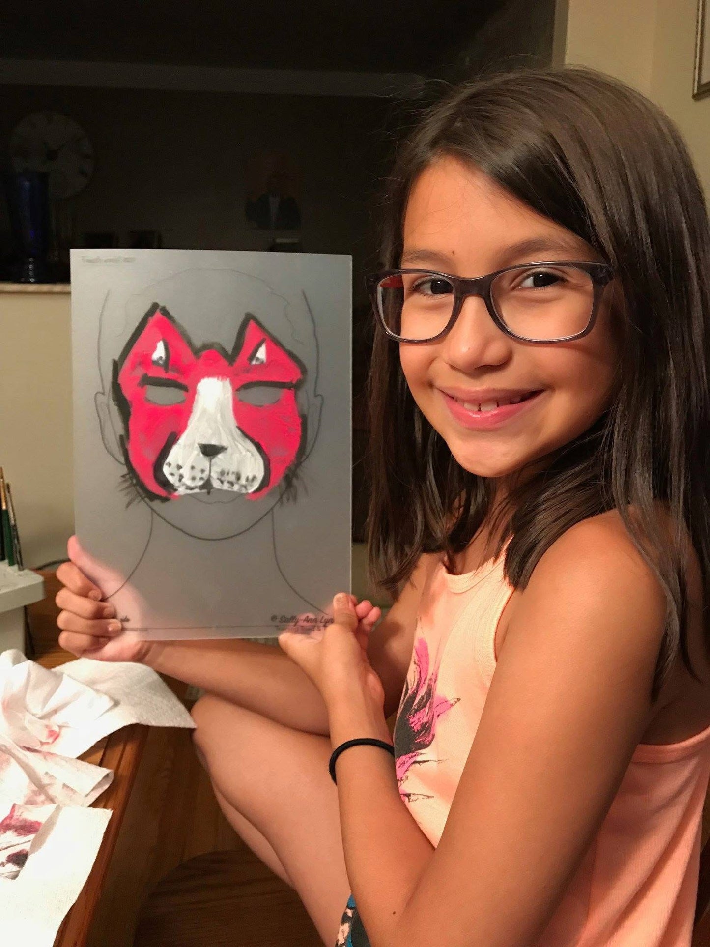 A4 Child Face Practice & Display Face Painting Board by Sally-Ann Lynch