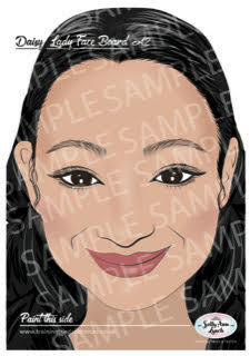 A4 Daisy Lady Practice Face Painting Board A4 by Sally-Ann Lynch