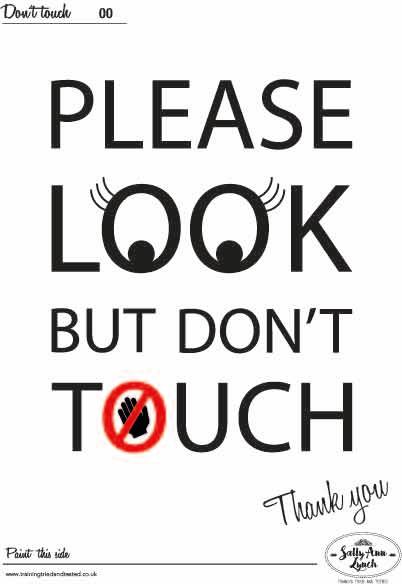 A4 Dual Do Not Touch/Practice and display Board by Sally-Ann Lynch Training Tried & Tested