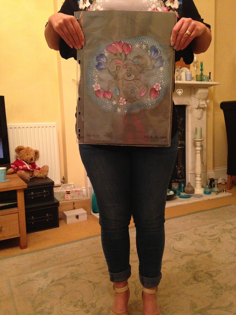 A3 Mother To Be (Portrait) Face Painting Practice Board by Sally-Ann Lynch