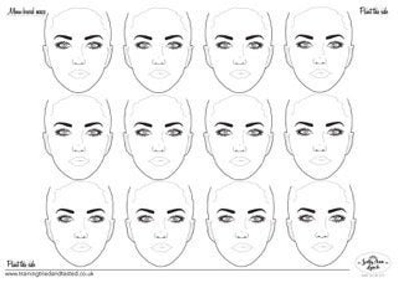 A5, A4, A3 and A2 Full Face Ladies Practice and Display Boards by Sally-Ann Lynch