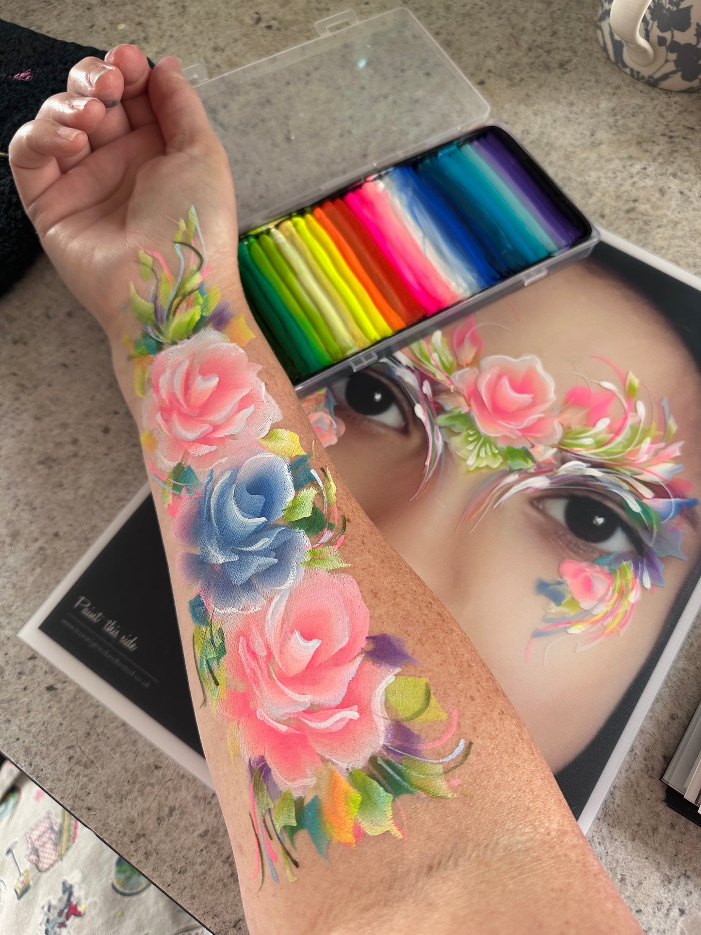 Idyllic Onestroke face painting palette