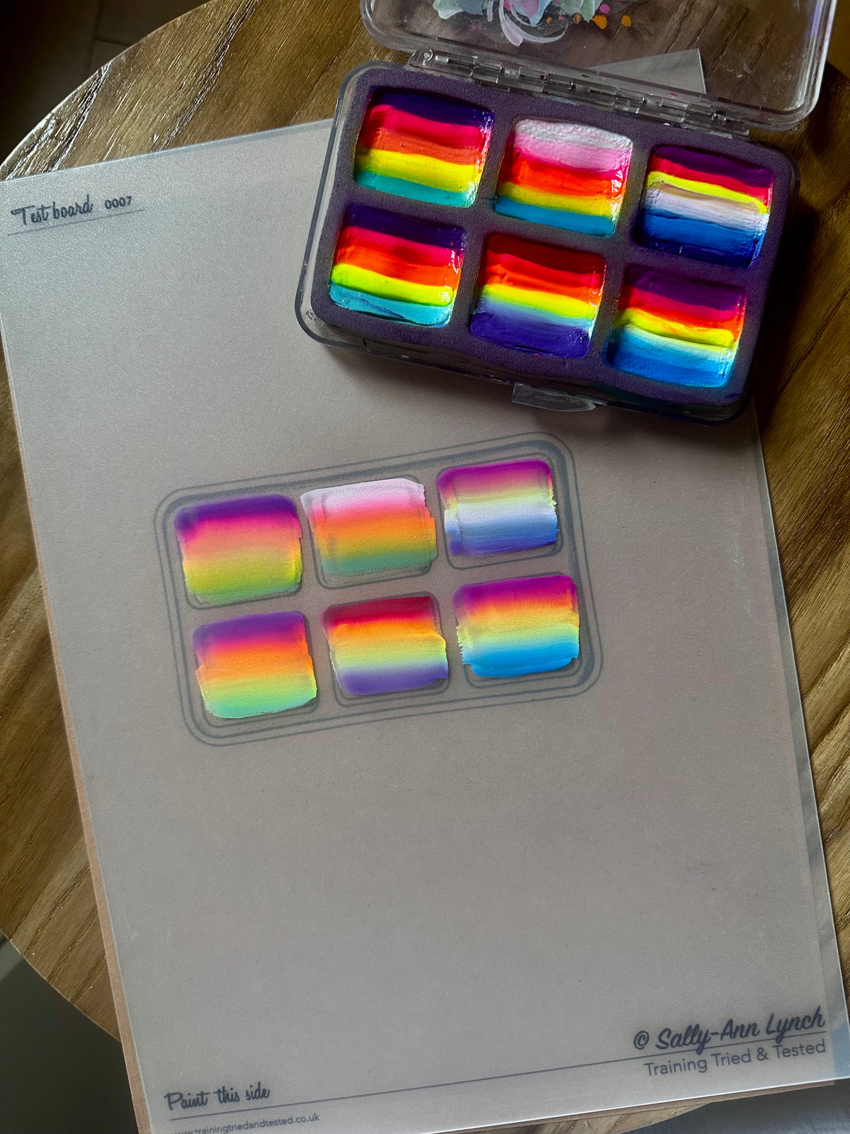 Unicorn Onestroke Face Painting Palette — Bespoke