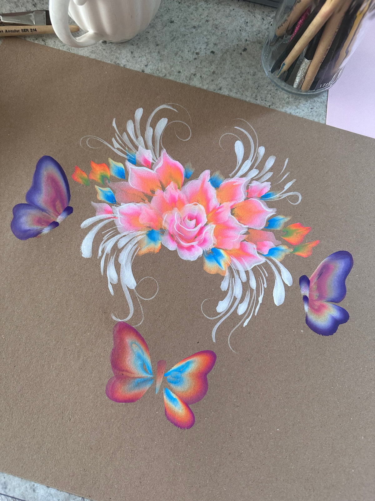 Unicorn Onestroke Face Painting Palette — Bespoke