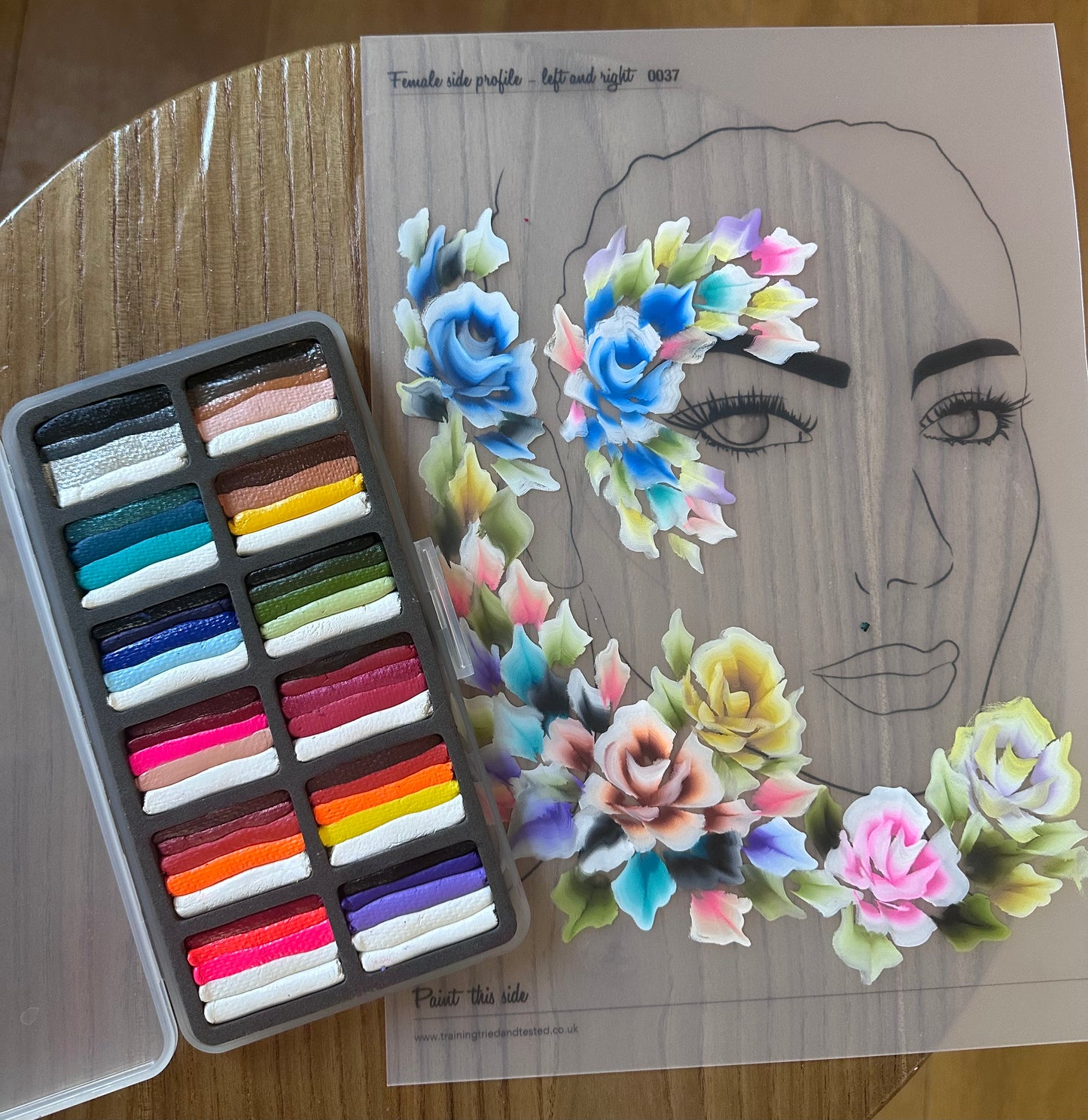 All The Colours-  Onestroke face painting palette