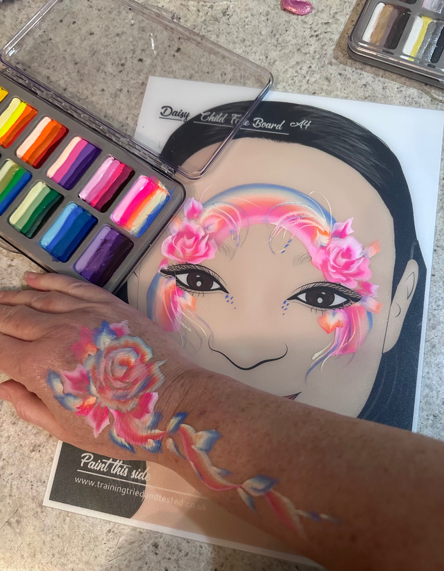 Dream Big Onestroke face painting palette