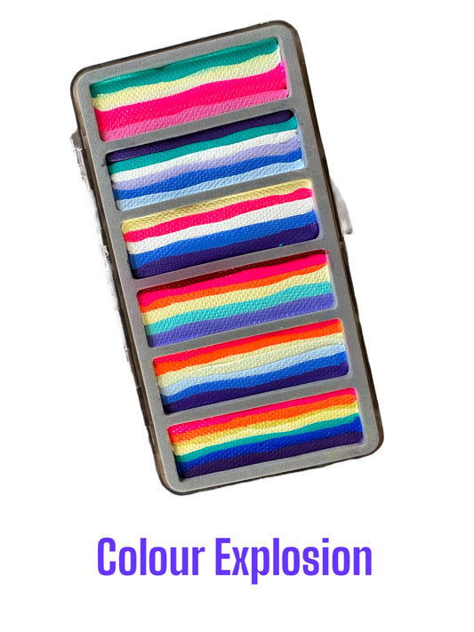 Colour Explosion Onestroke Face painting palette