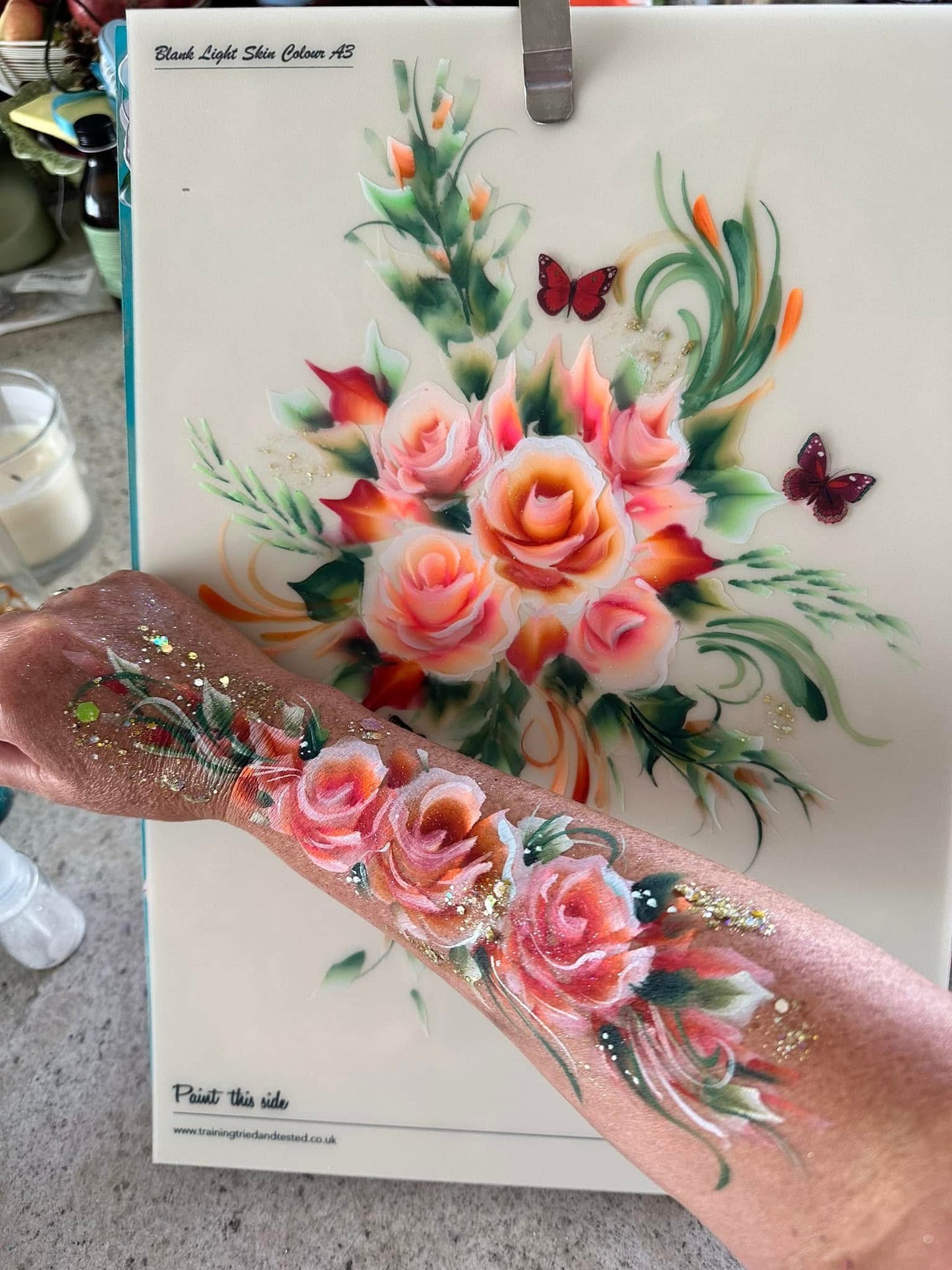 A3 Skintone Practice and Display Face Painting Board  by Sally-Ann Lynch
