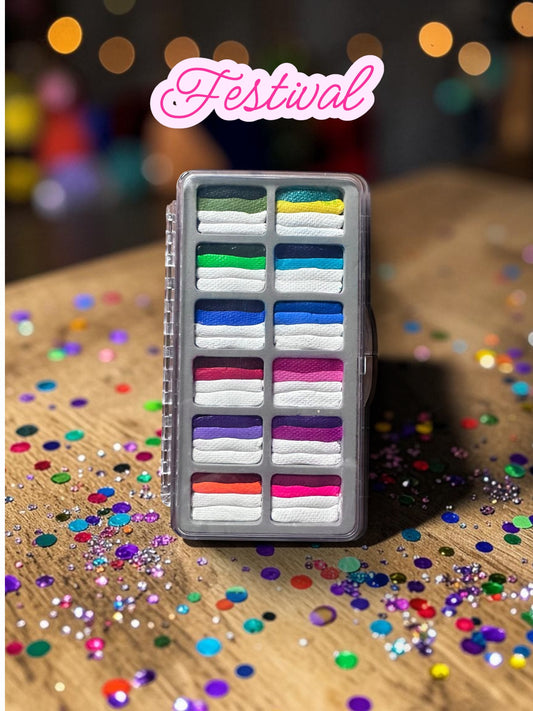 Festival Face Paints Bespoke Palette by Sally-Ann Lynch (Co