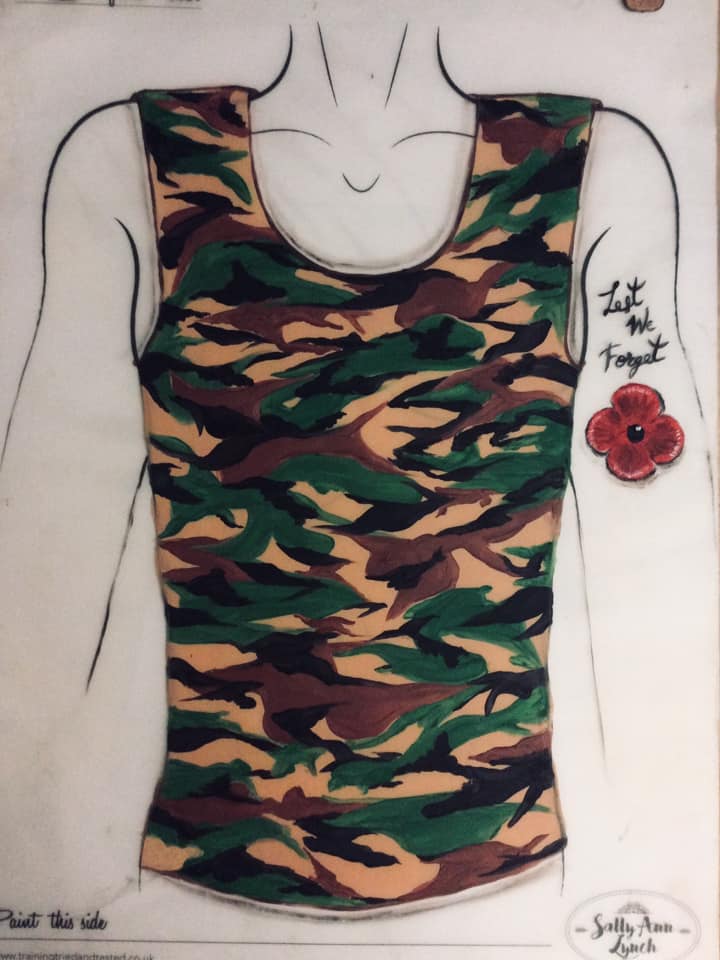 A2 Back Torso Practice & Face Painting Practice Board  by Sally-Ann Lynch
