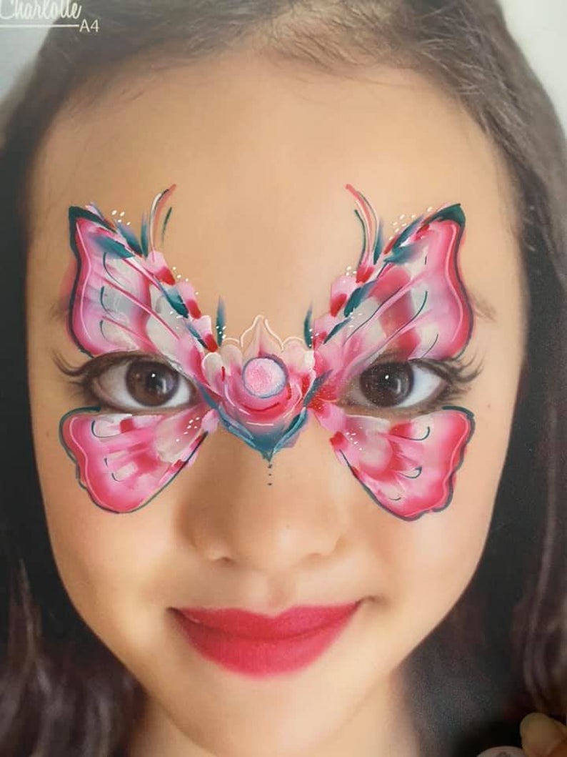 A4 Charlotte Realistic Practice Face Painting Board by Sally Ann Lynch